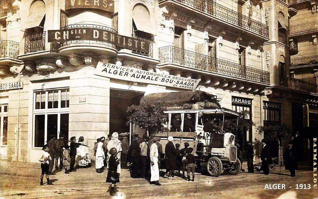 2431- Alger - Depart Ligne Alger-Aumale-Bou-Saada - 1913 .jpg